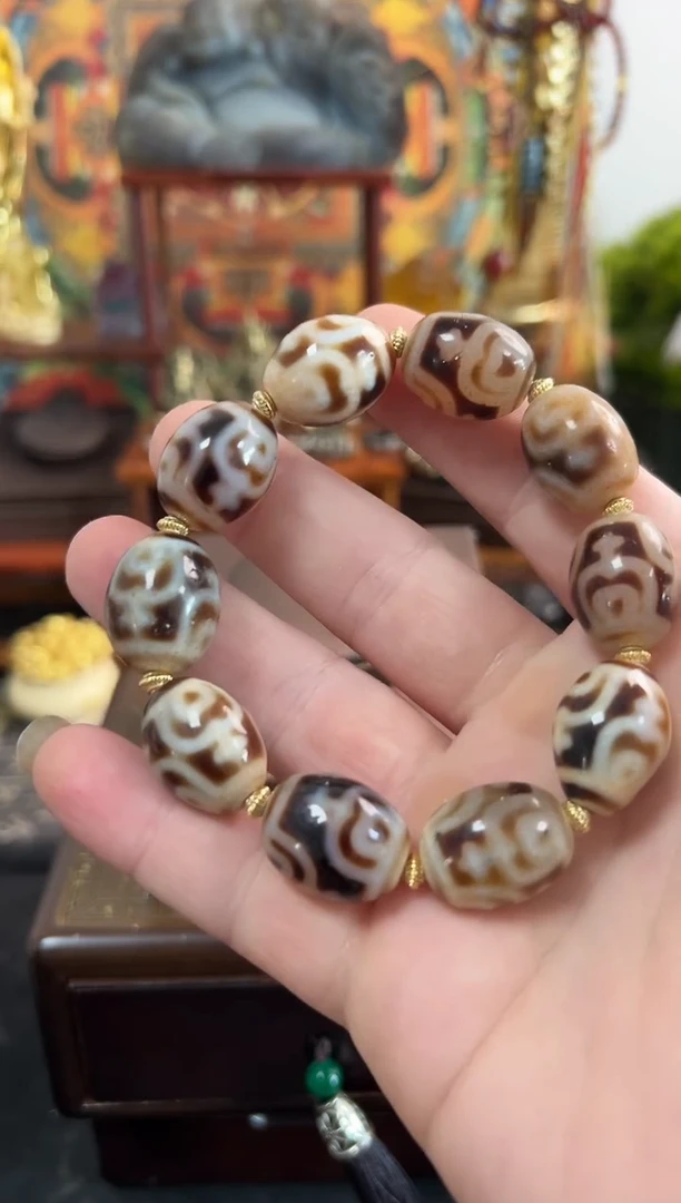 玛瑙/玉髓手串未镶嵌颜色图案多样发