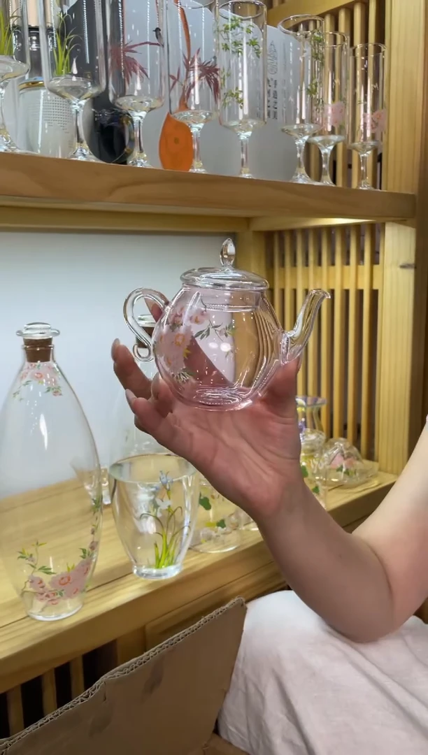 遇器桃花粉色小壶啊