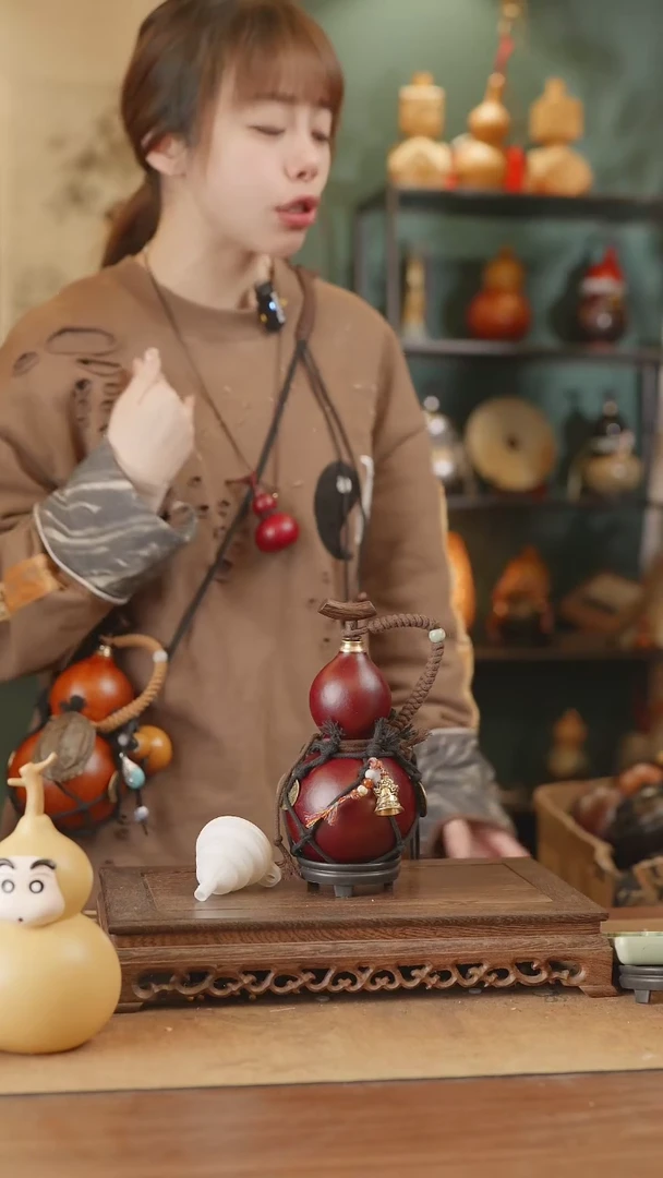 【闪购商品】9号精品天然大漆工艺防渗内胆酒葫芦~