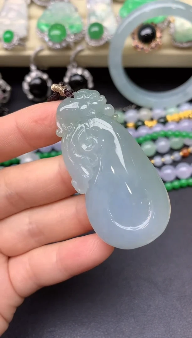 颈饰未镶嵌翡翠24-雪姐翡翠天天见