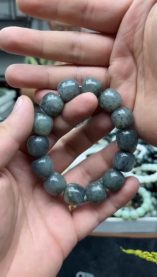 未镶嵌手串和田玉新疆青花16