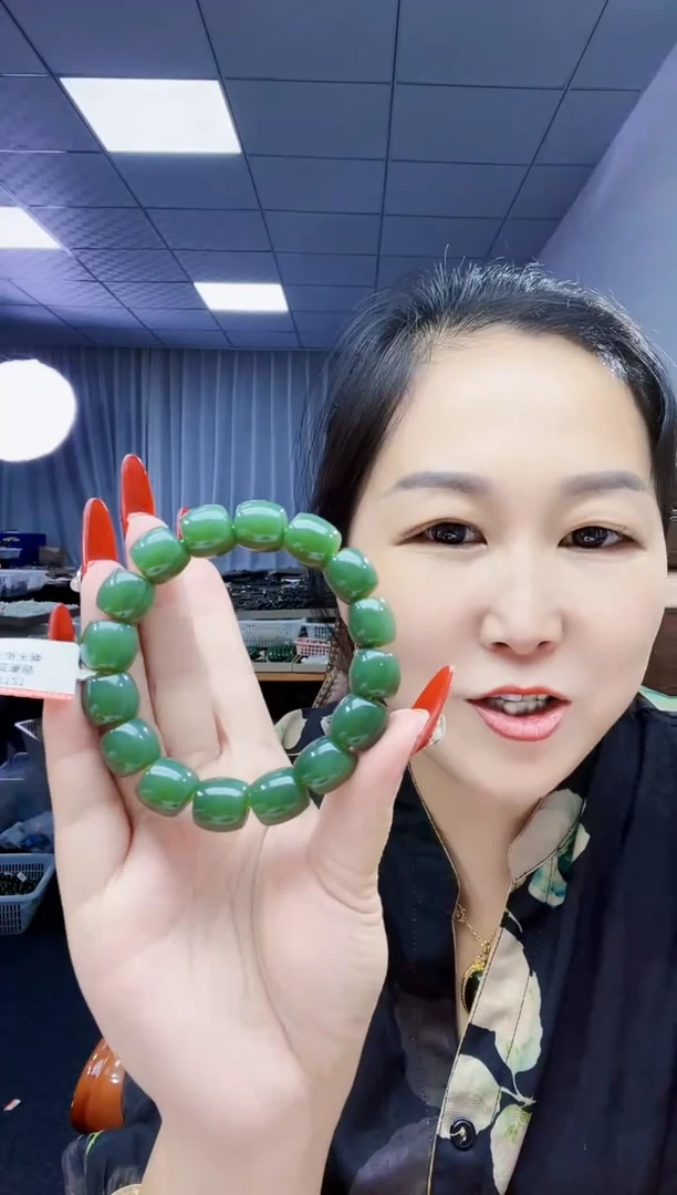 手串未镶嵌和田玉纯天然和田玉新疆且末湖水蓝14