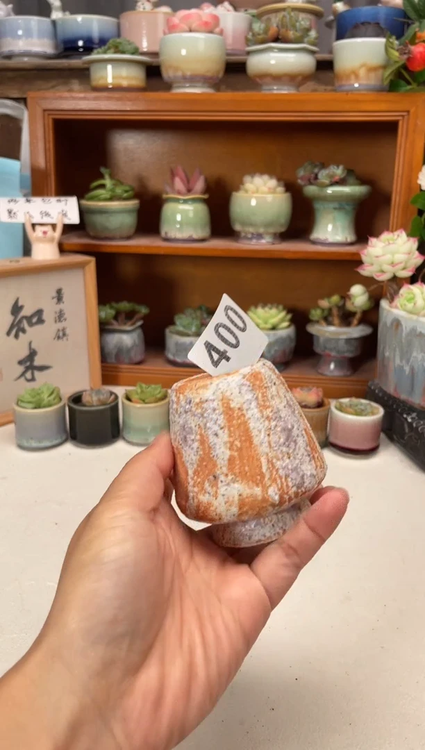 瓷片400知木小芳花盆