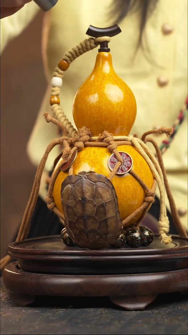 156号大漆酒葫芦一物一拍【双福双禄】