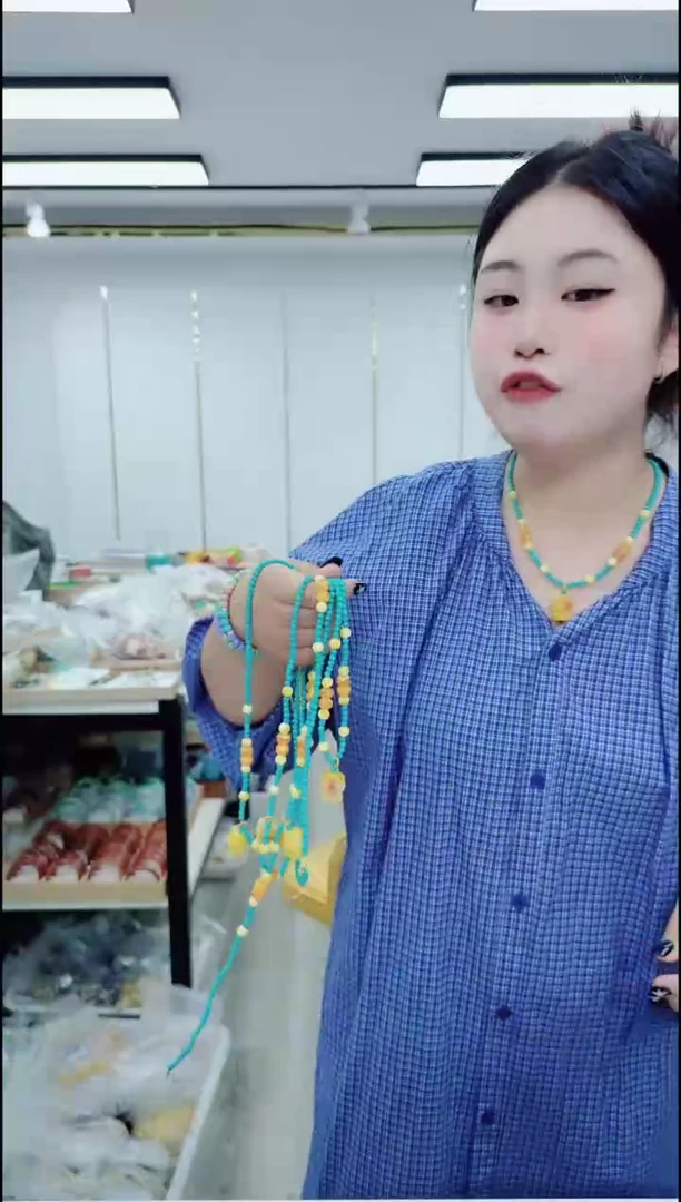 玛瑙/玉髓颈饰合金0461走绿项链