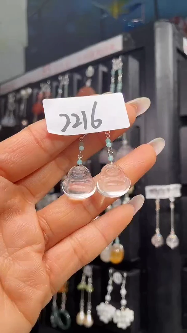 银S925镶嵌耳饰紫晶喜欢拍