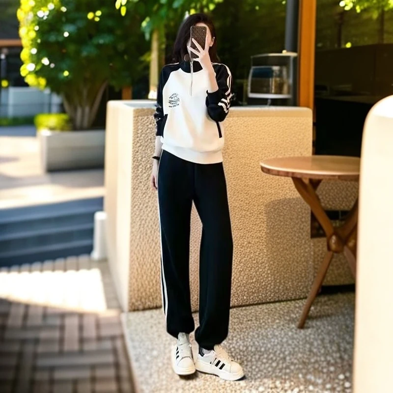 春秋新款运动跑步套装，卫衣两件套，洋气显瘦，质量超好！