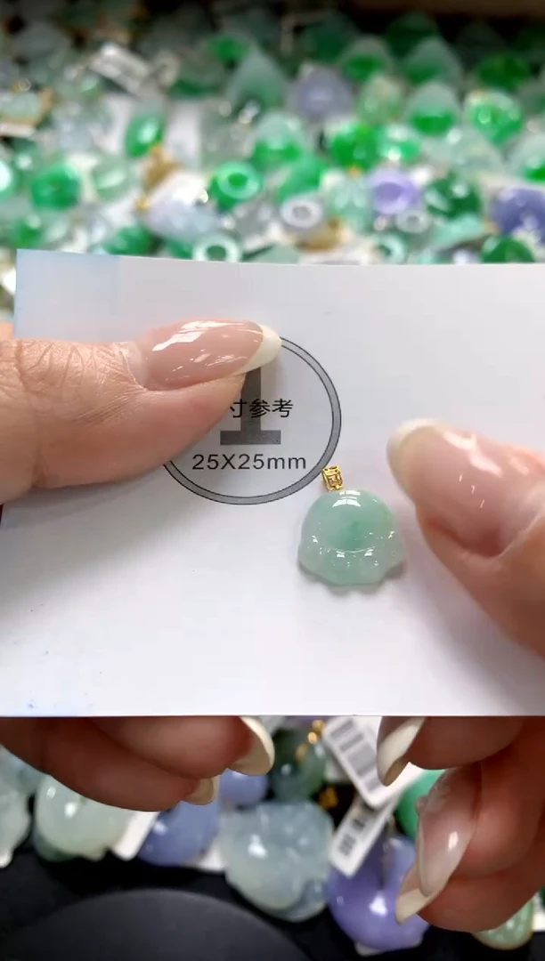 【闪购商品】翡翠18K金镶嵌颈饰1111111111111111