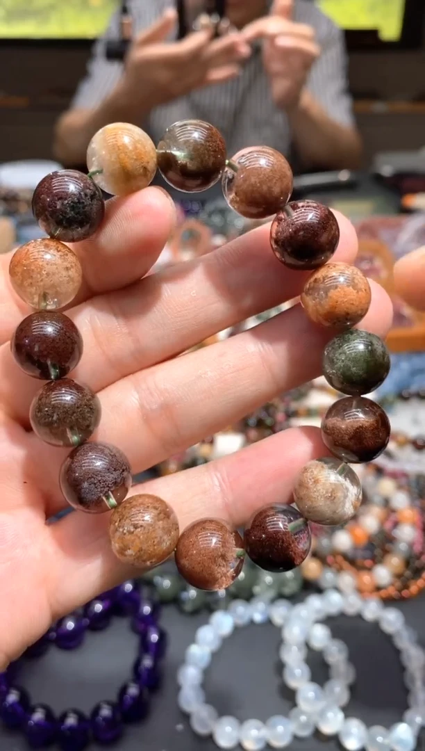 水晶手链未镶嵌s166四季幽灵手链13.7mm