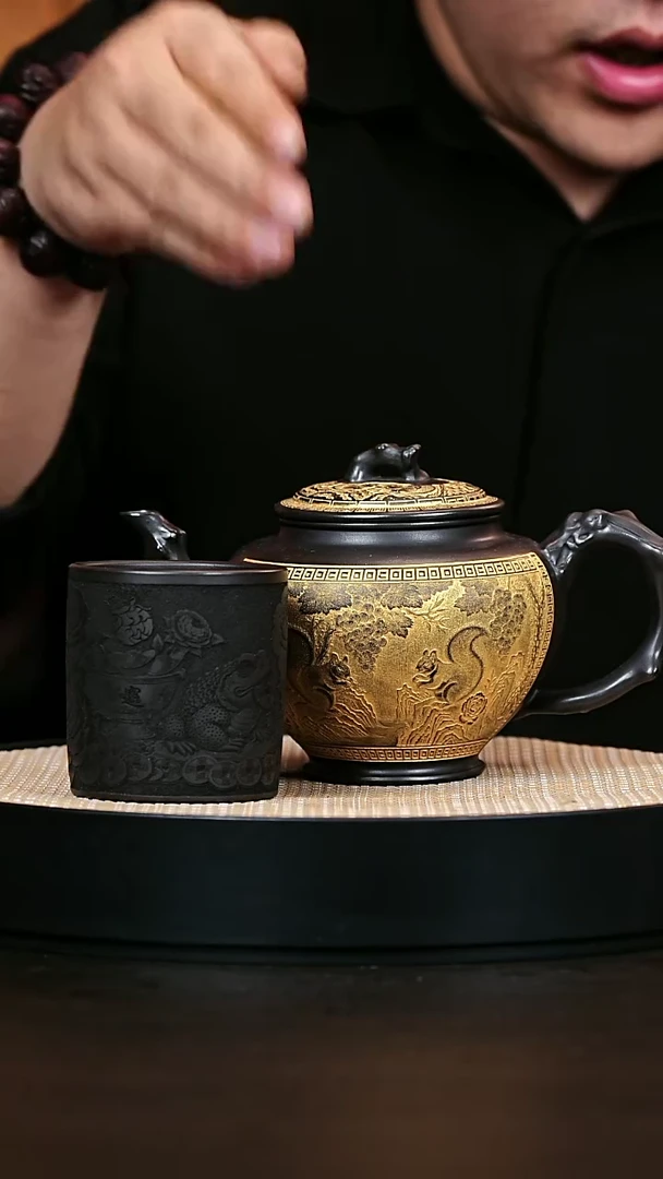 茶壶紫砂报春 石黄 700cc