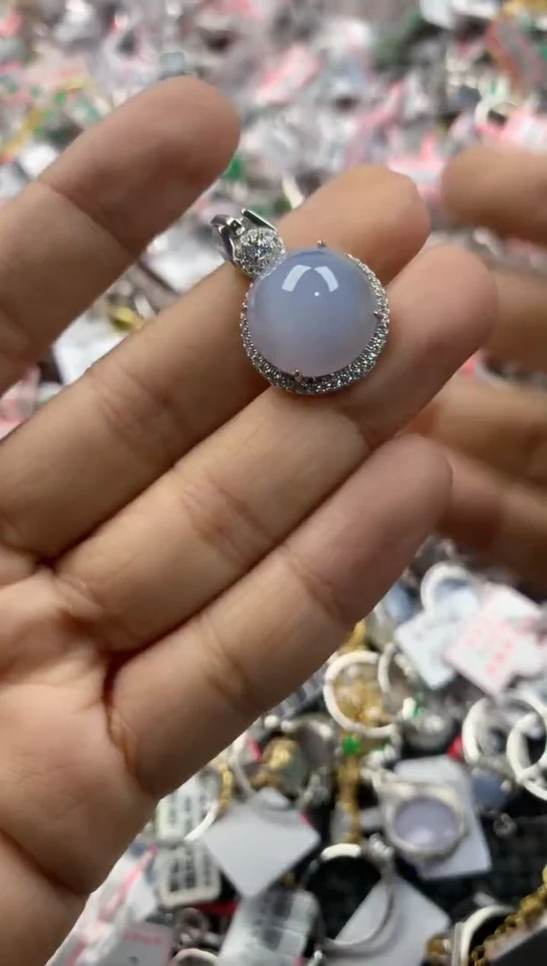银S925镶嵌戒指翡翠141414----2