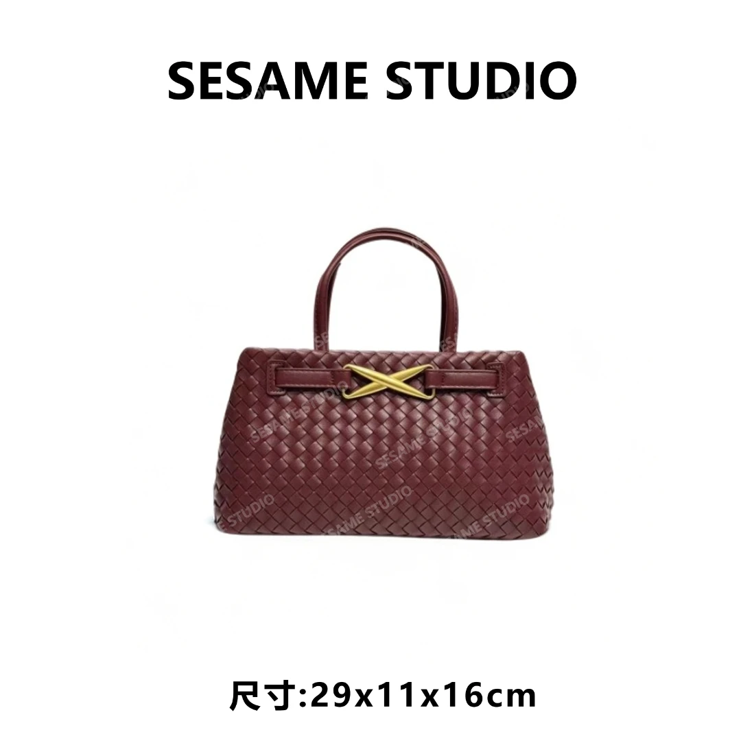 【芝麻集】XKY-1239-酒红RAIN.CUN休闲时尚百搭腋下女包