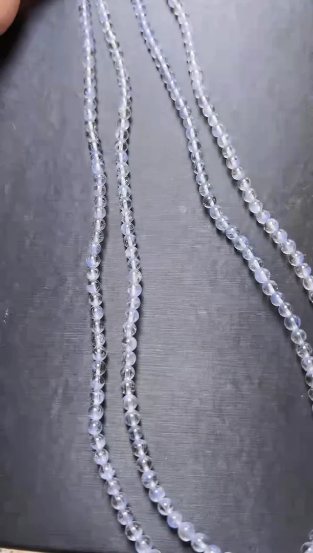 水晶手串未镶嵌蓝发佛珠手串4m+ 多样性发一 JP51096