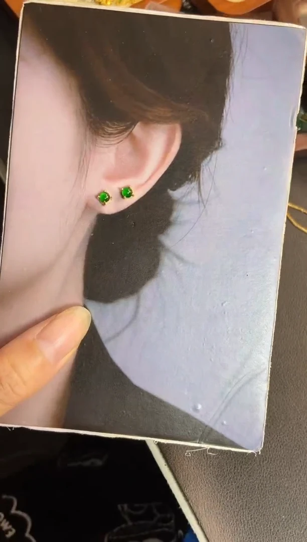 翡翠银S925镶嵌吊坠(不含链)1