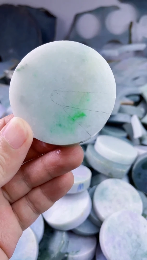 翡翠裸石天然a货缅甸翡翠1366