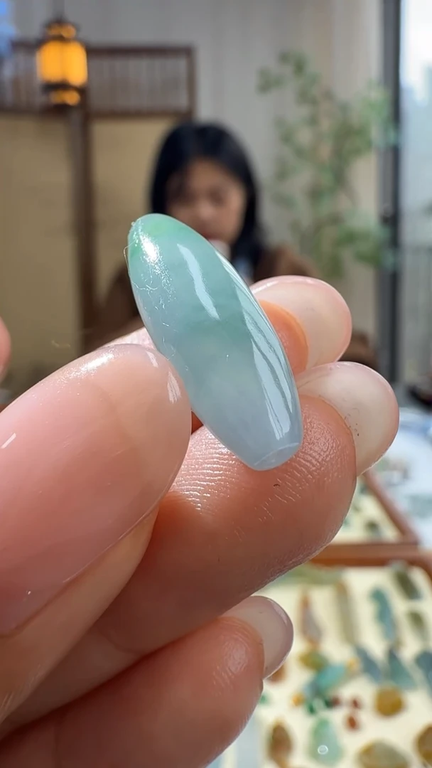 未镶嵌定制翡翠枣珠21*7.7