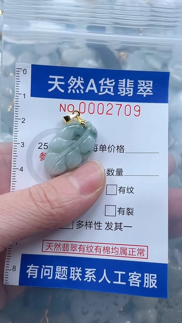 翡翠未镶嵌吊坠(不含链)1