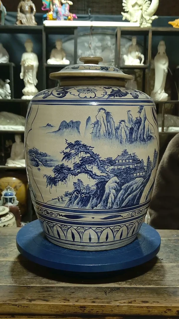 陶磁州窑大个盖罐