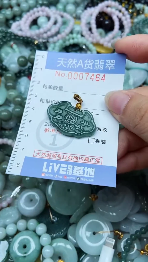 翡翠未镶嵌吊坠(不含链)翡翠