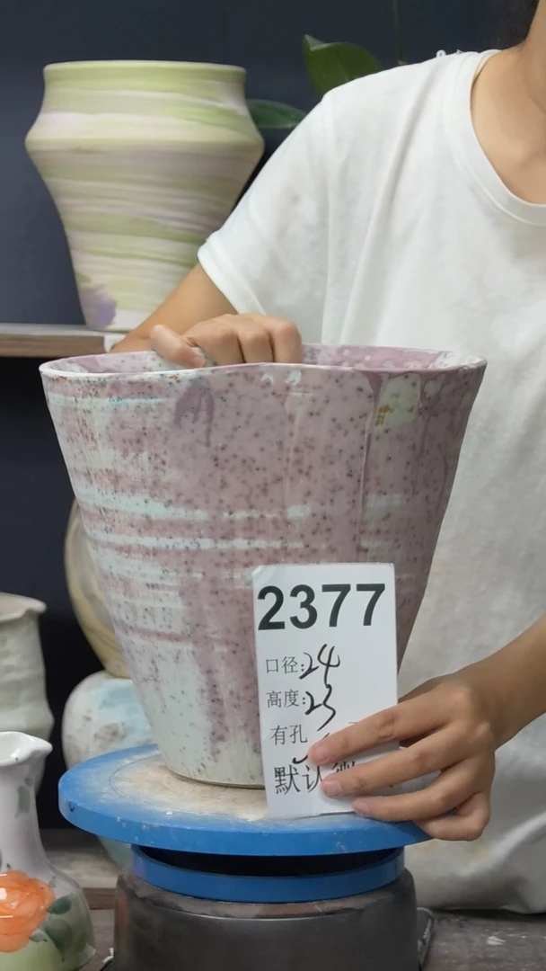 江西景德镇花盆微瑕2377