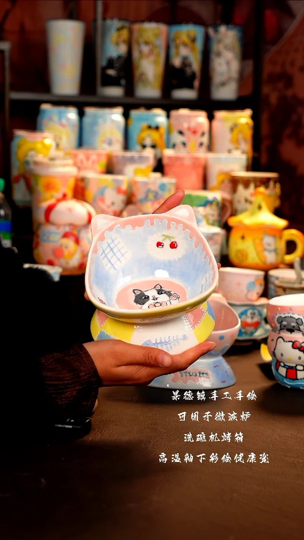 景德镇手工手绘杯杯