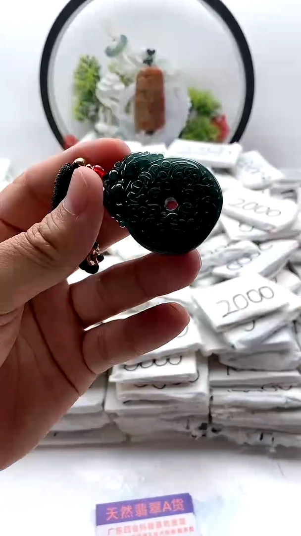 翡翠未镶嵌颈饰扣子2