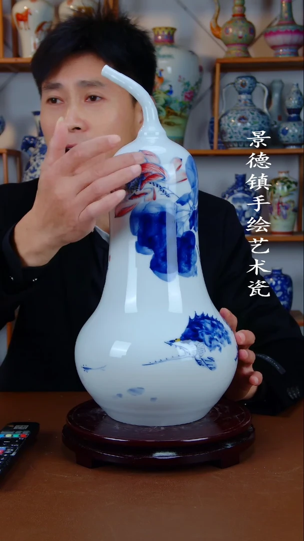瓶景德镇手工手绘陶瓷摆件21