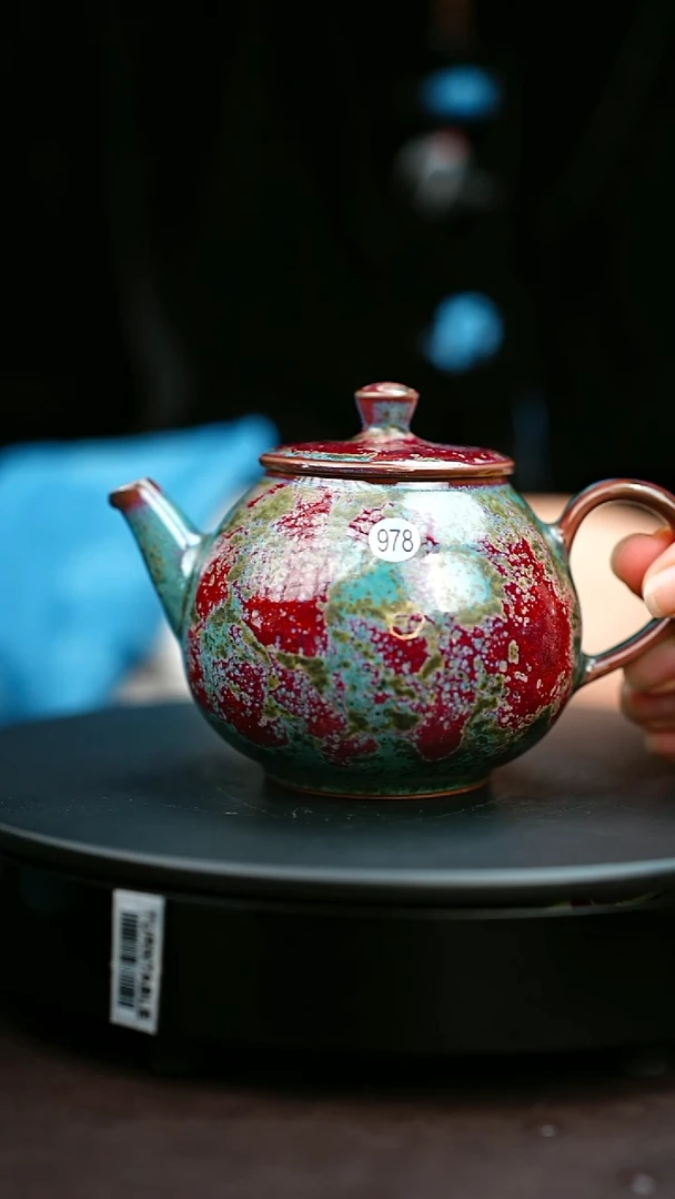 978#原矿钧瓷炉钧釉西施壶