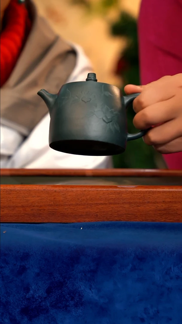 宜兴紫砂 紫砂茶壶 CJY  绿泥