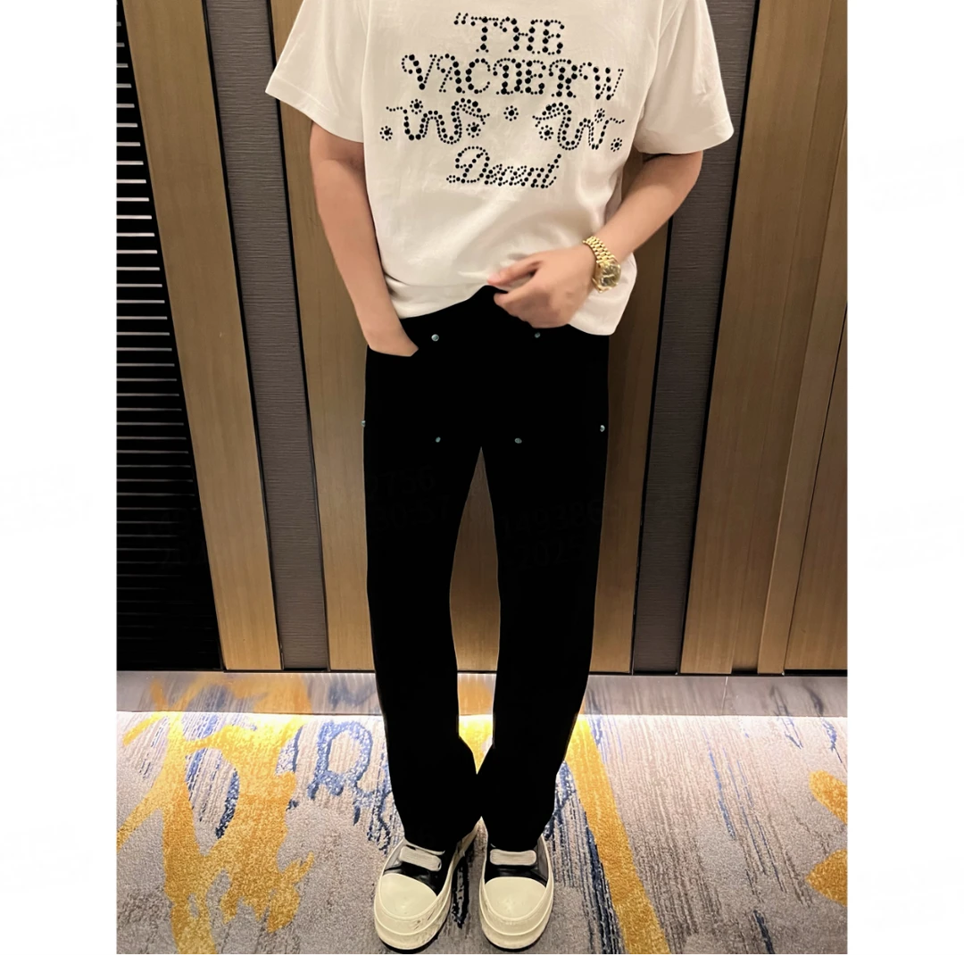 【绿松石休闲裤】男士新款休闲装直筒长裤子高级感男装