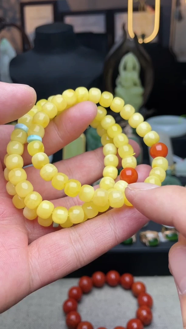 【闪购商品】琥珀手链未镶嵌手串多样性发其一m034