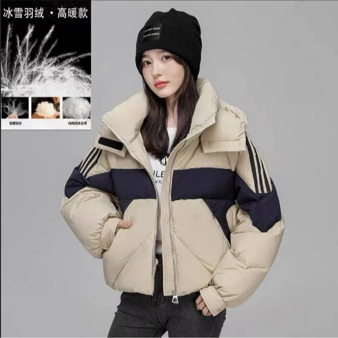 【90羽绒服】冬季加厚保暖高档新款韩系气质百搭女装6057[RY]