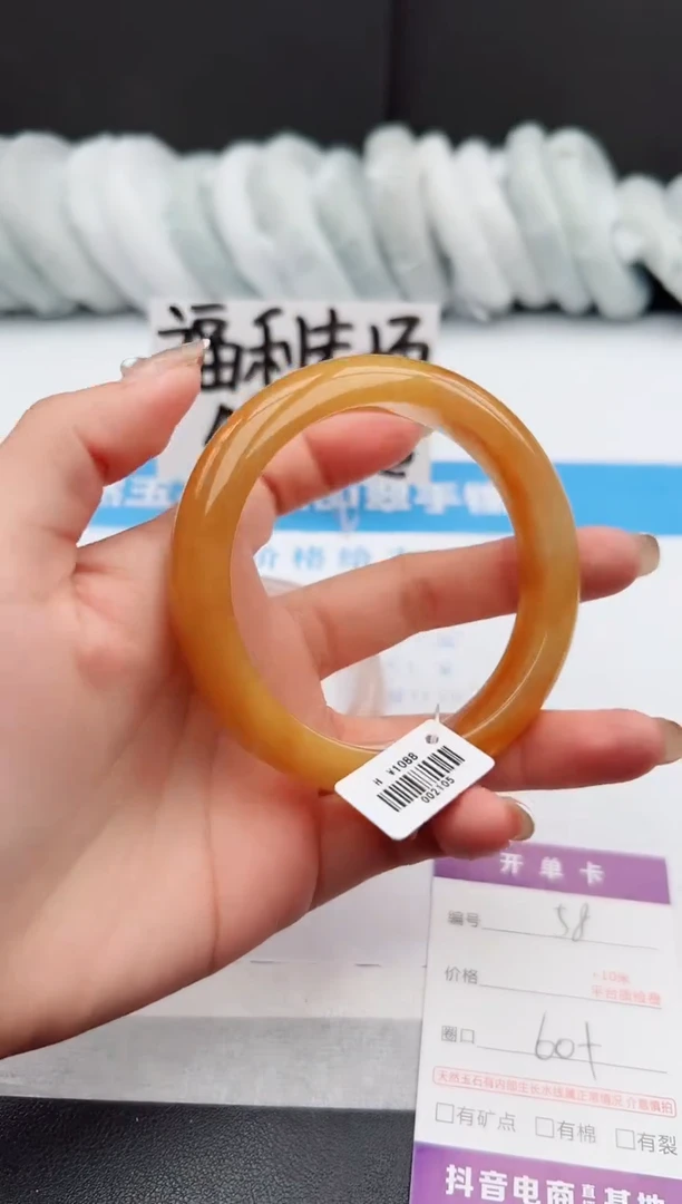 【闪购商品】石英质玉手镯未镶嵌j58-H60