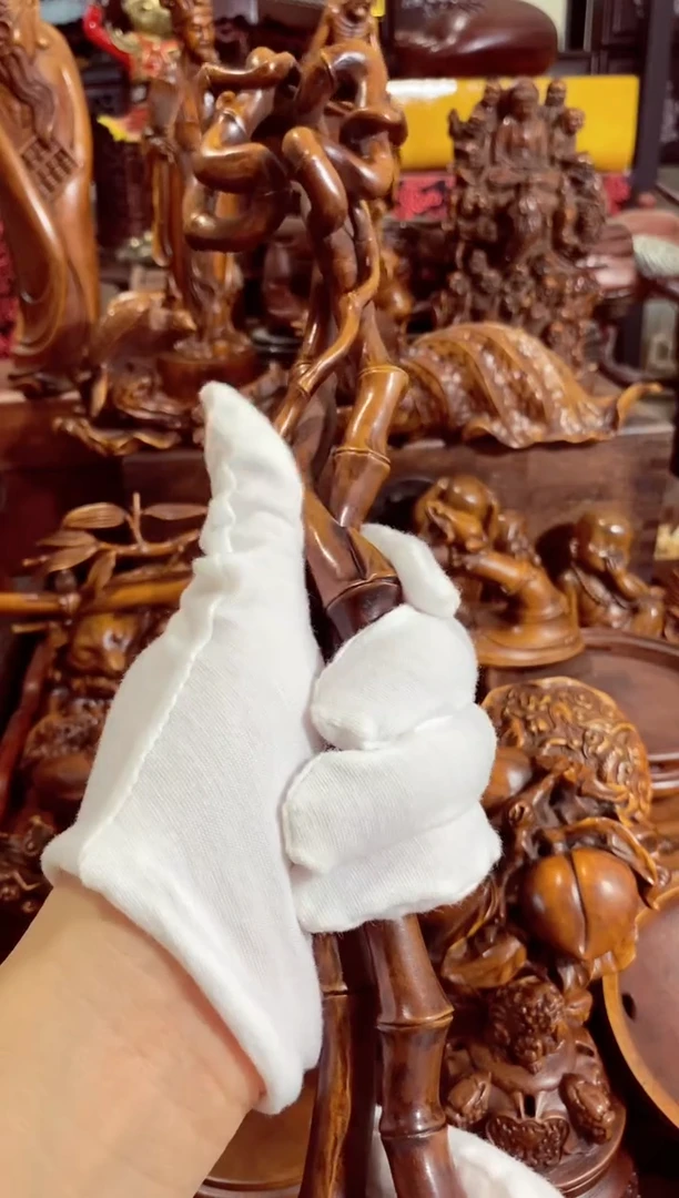 小叶黄杨摆件节节高升如意