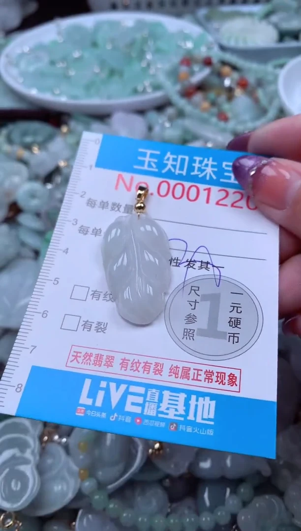翡翠未镶嵌吊坠(不含链)1220
