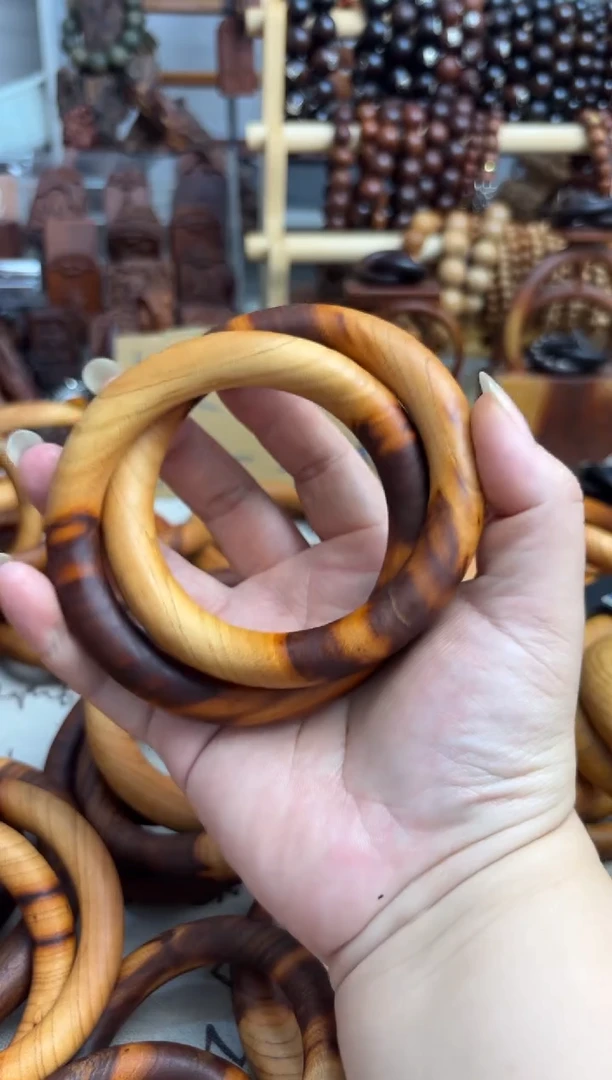 桃木木雕款乾坤圈70圈口