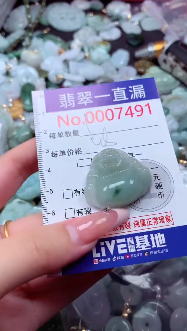 翡翠未镶嵌吊坠(不含链)7491