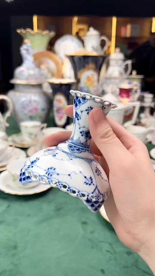 瓷片哥本哈根全蕾丝烛台