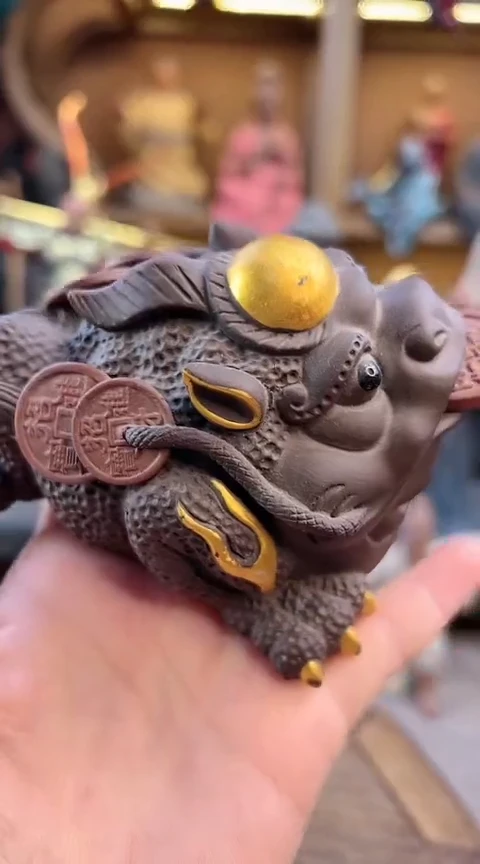 紫砂茶宠器闵茶宠摆件