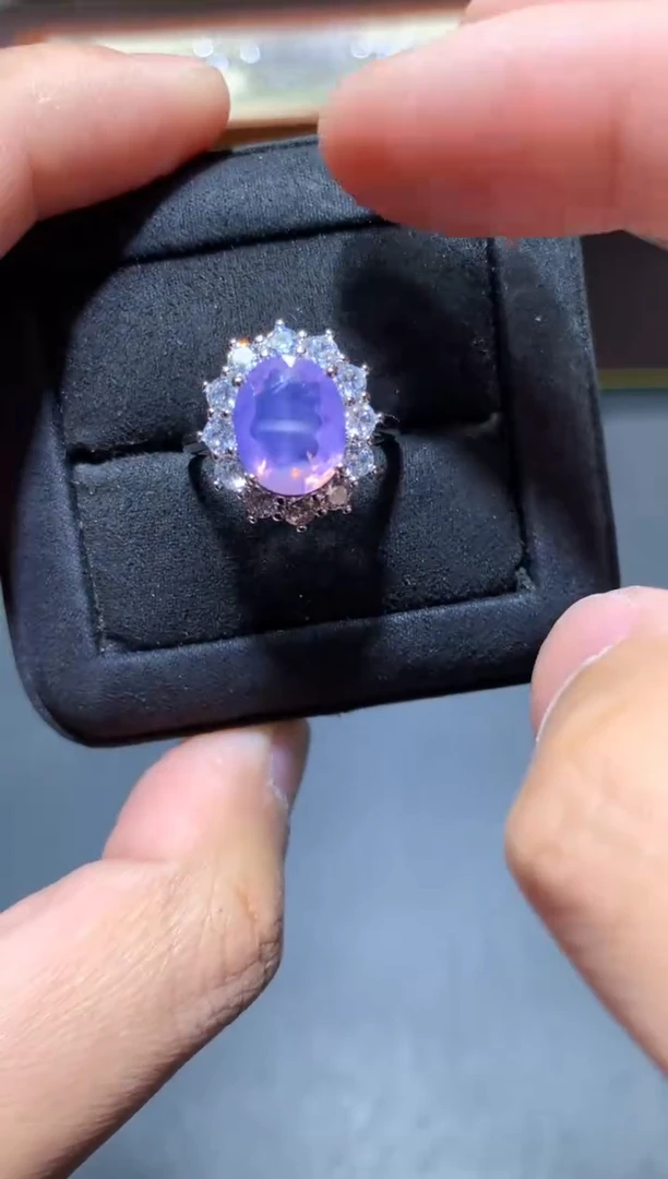 【闪购商品】紫晶戒指未镶嵌K69紫玉晶