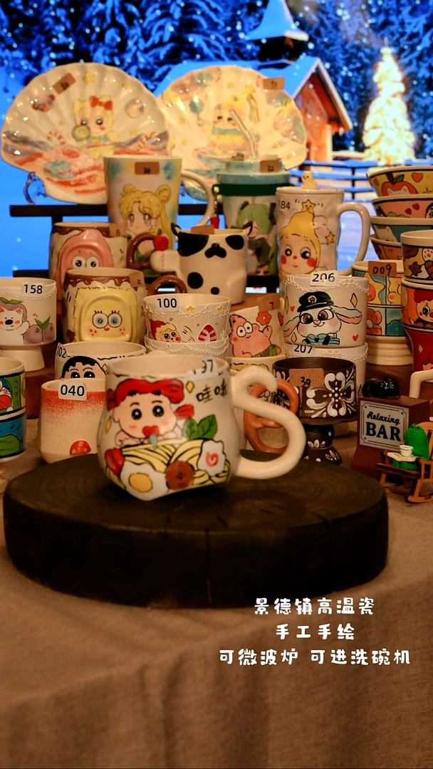 陶瓷197景德镇原创设计师款高温陶瓷手工手绘