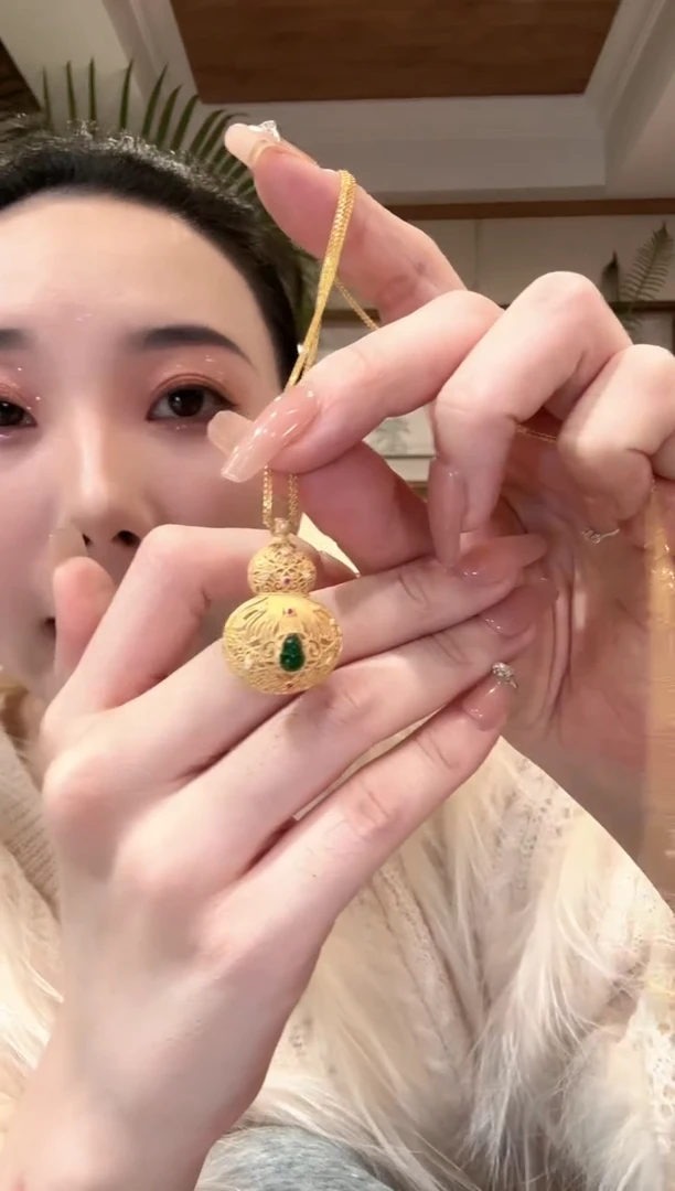 【闪购商品】翡翠颈饰银S925镶嵌国风