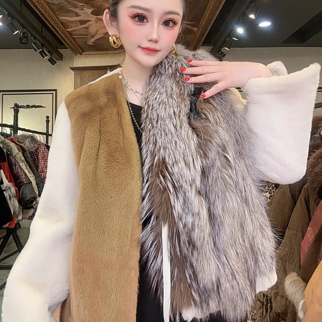 【DCP•Flagship store】83448 新款时尚皮草外套