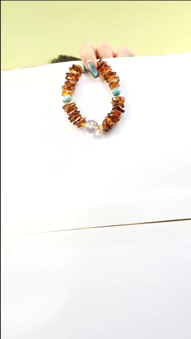 【闪购商品】琥珀手链未镶嵌多样性发一