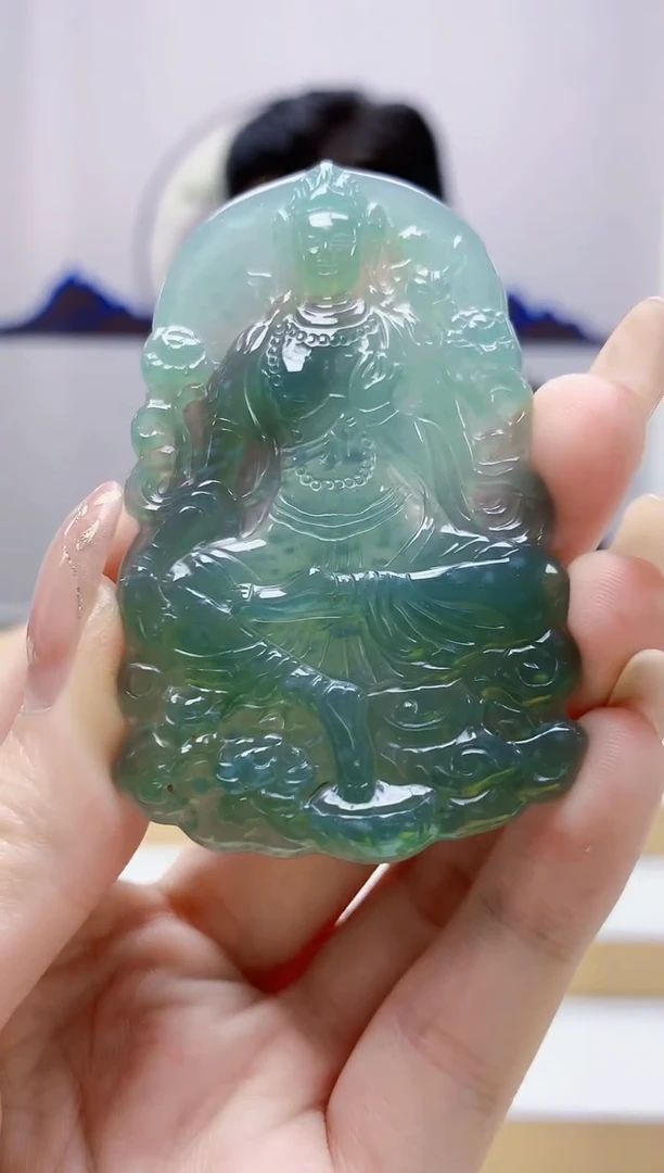 未镶嵌定制翡翠4917jw-毛货挂件54