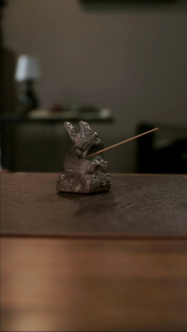 紫砂茶宠瓦猫紫砂