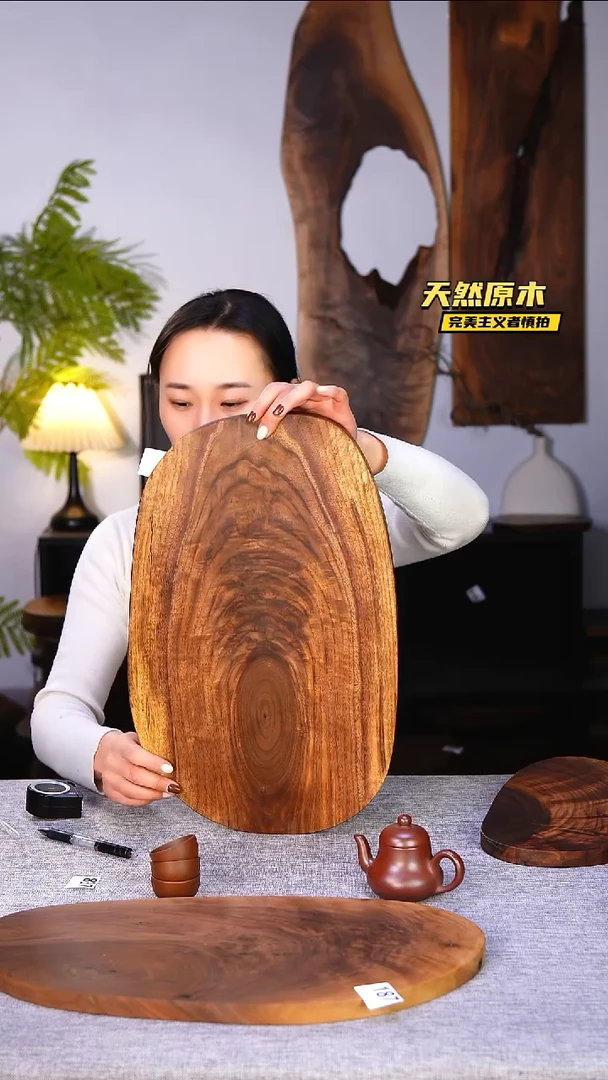 木北美黑胡桃原木.干裂疤结不属于商品质量问题完美主义者慎拍