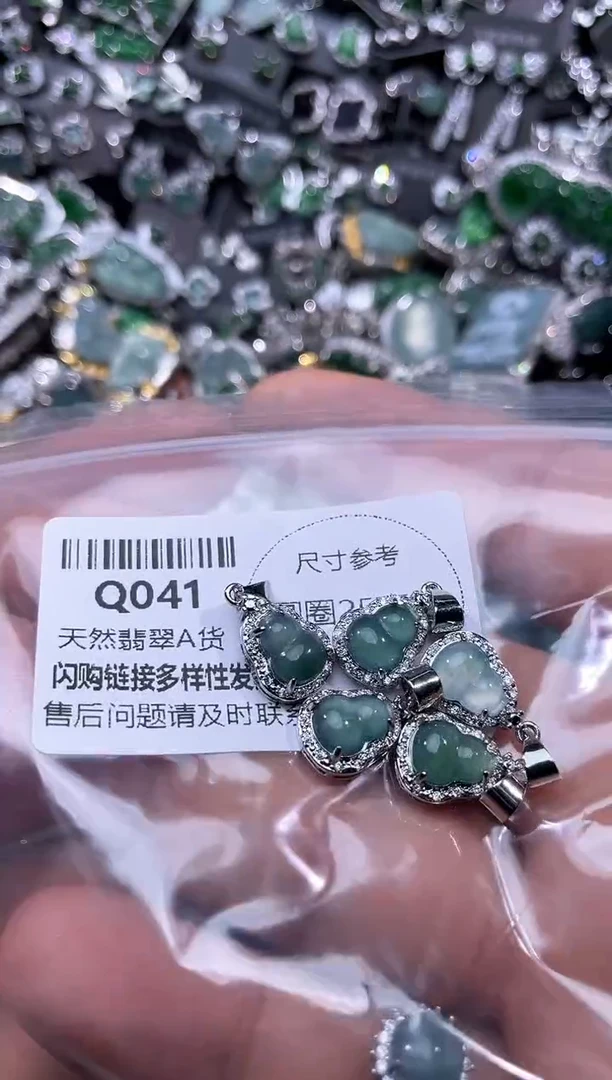 【闪购商品】翡翠颈饰未镶嵌Q041多样性发其一