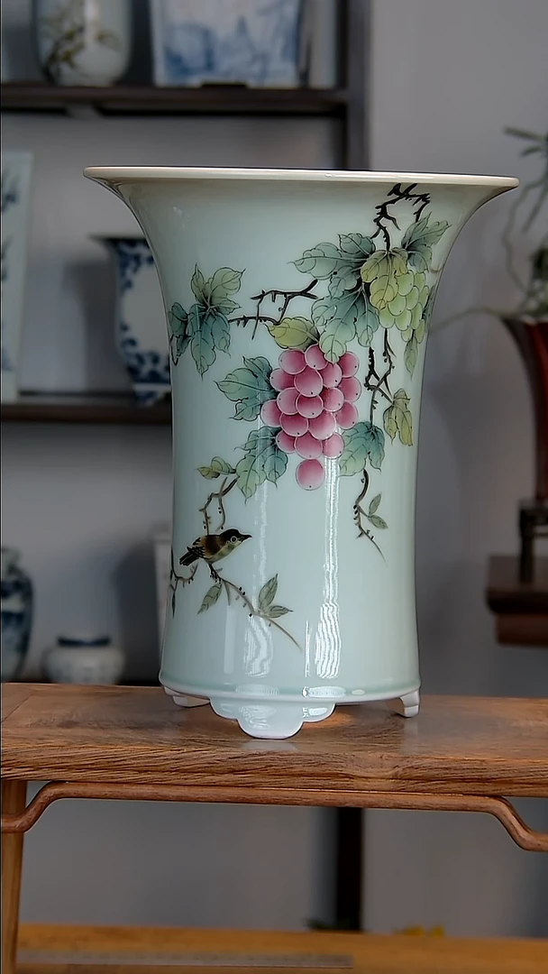 景德镇陶瓷手工花盆