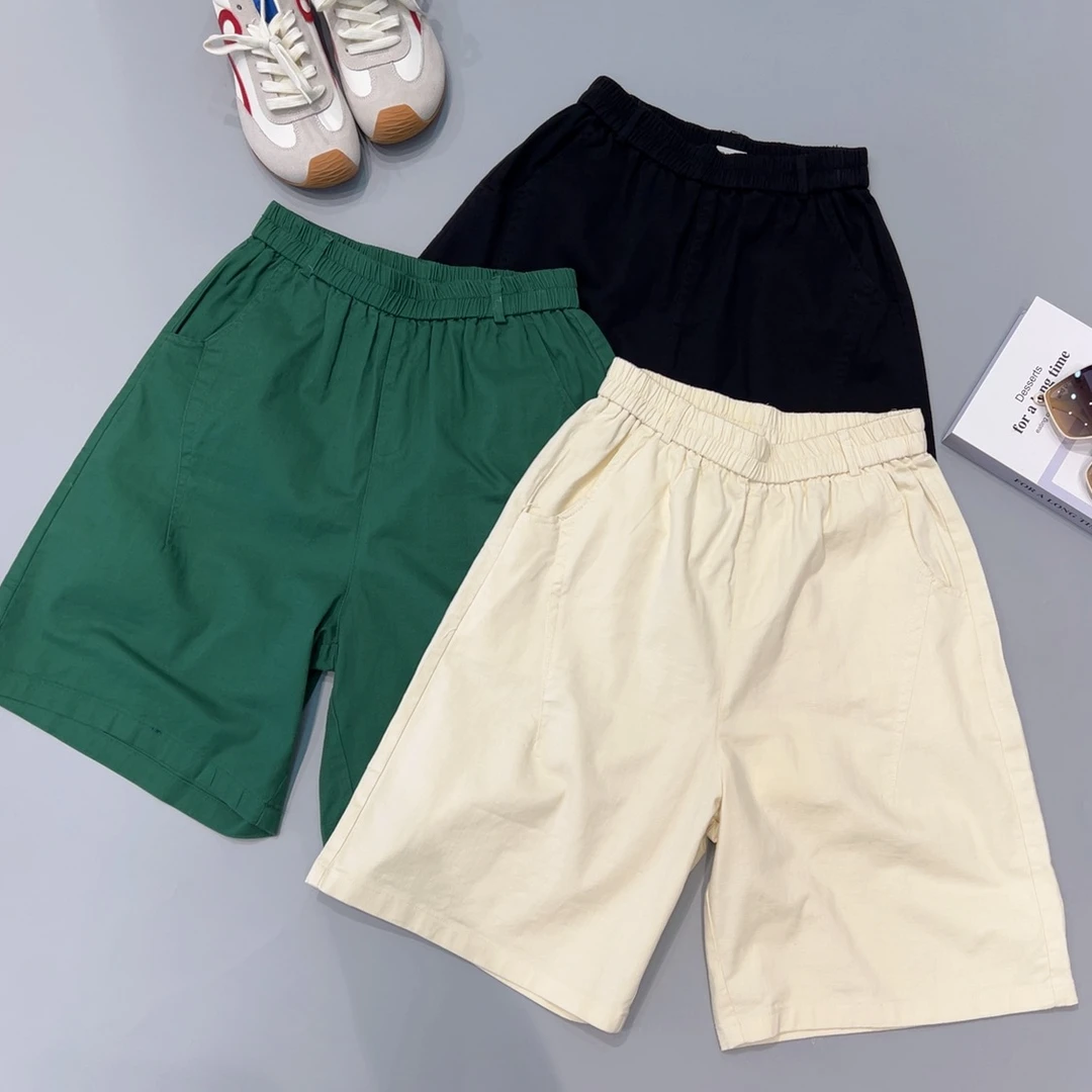 必魅-韩系五分中裤2025夏季显瘦时尚休闲短裤宽松百搭薄款67557